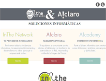 Tablet Screenshot of intheaclaro.com